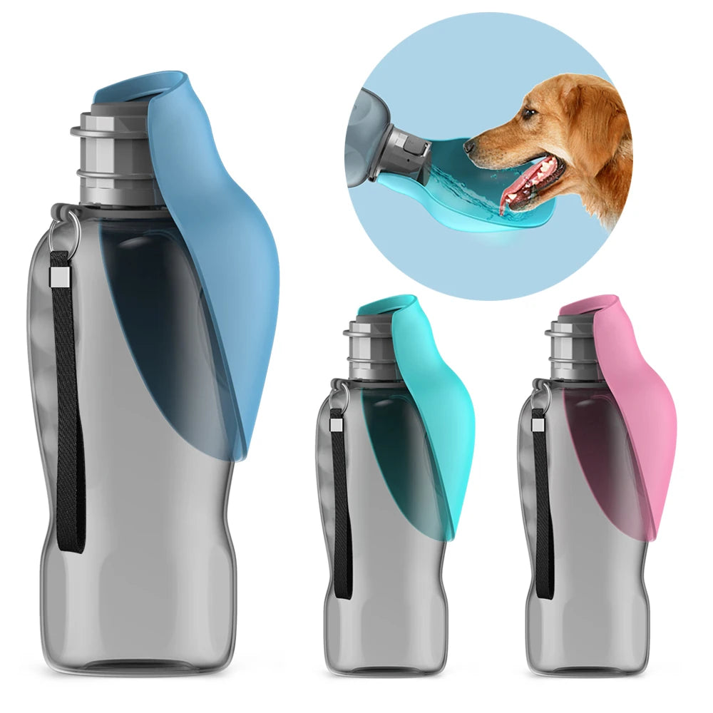 Gourde Portable Pour Chien 800 ml Avec Gamelle Intégrée