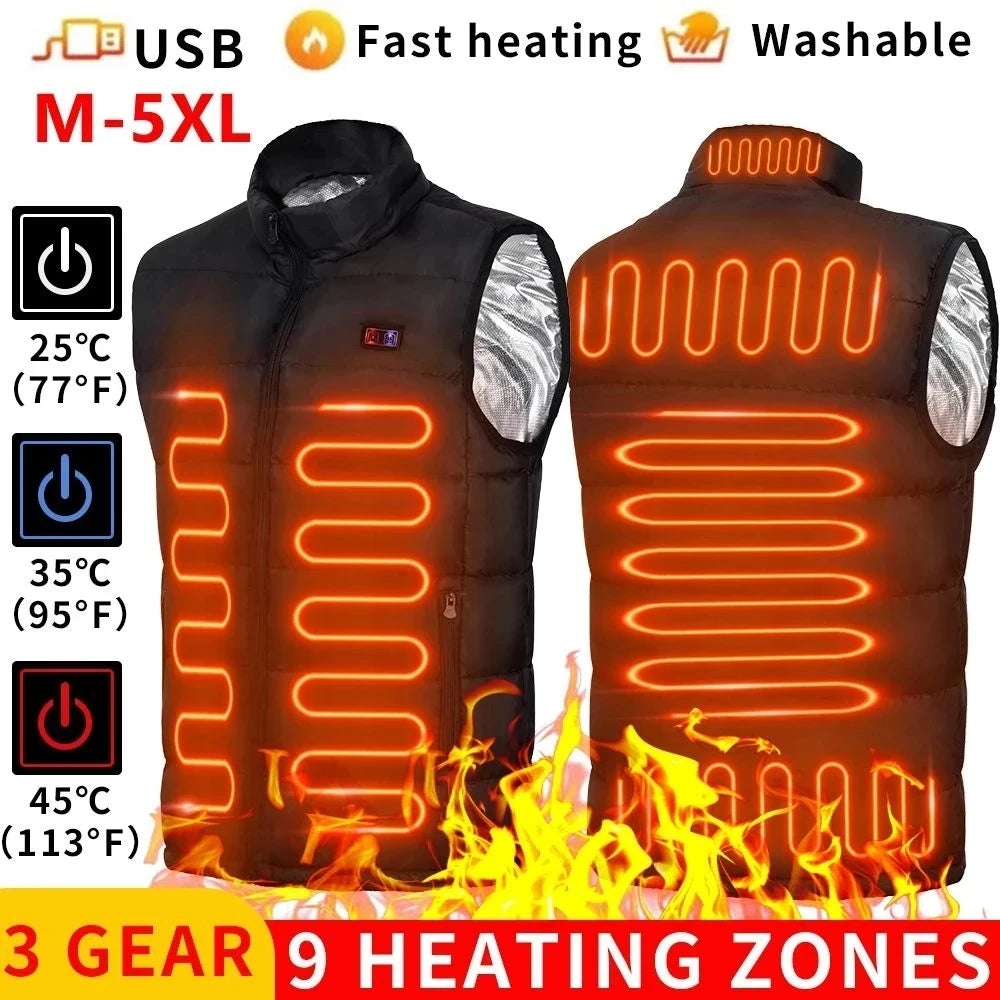 Gilet Chauffant Électrique