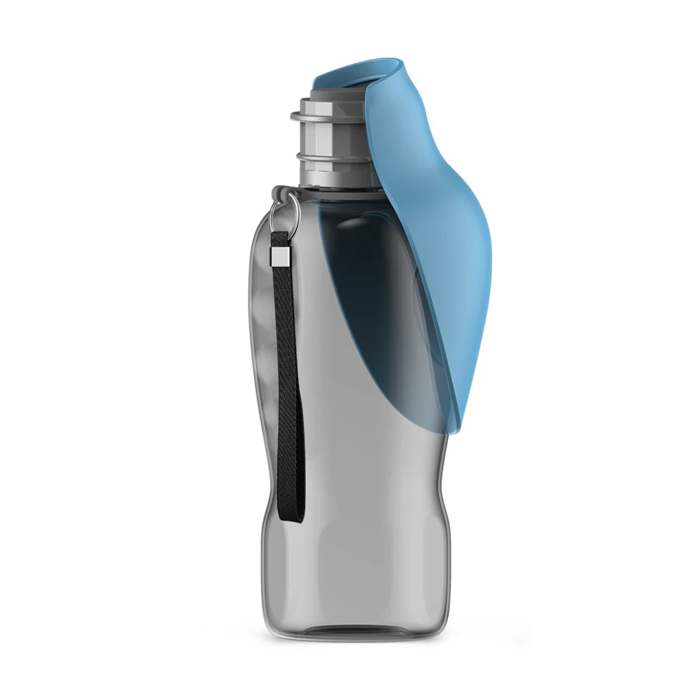 Bleu Couleur Gourde Portable Pour Chien 800 ml Avec Gamelle Intégrée
