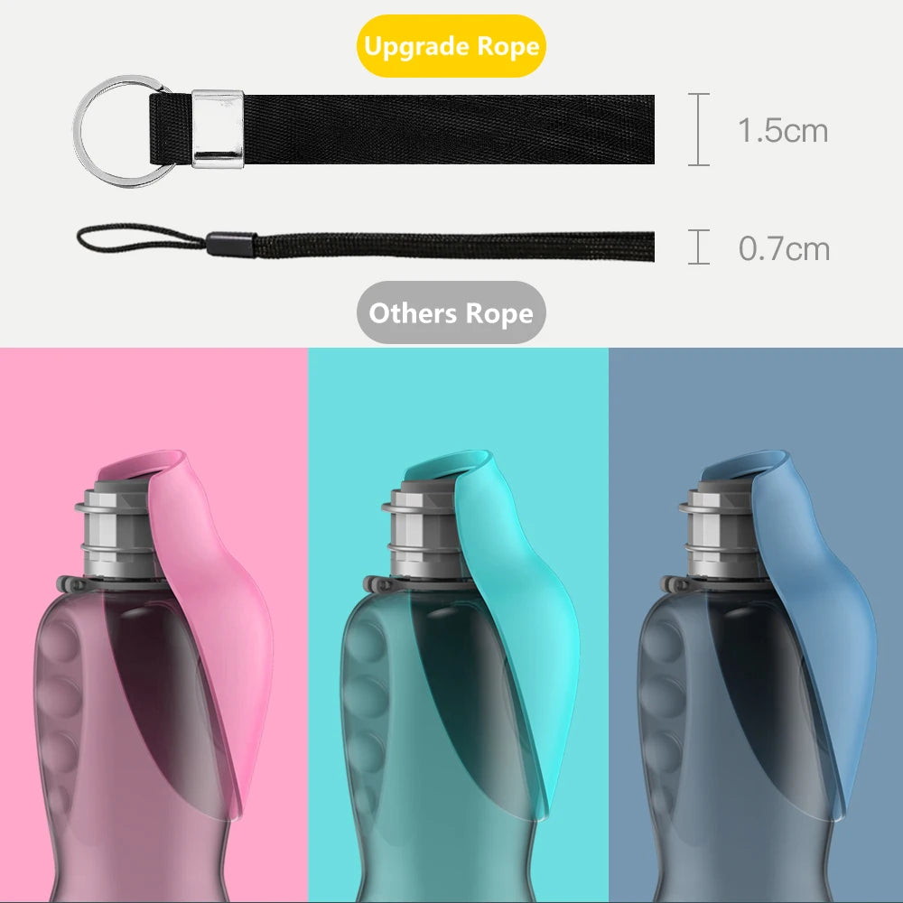 Gourde Portable Pour Chien 800 ml Avec Gamelle Intégrée