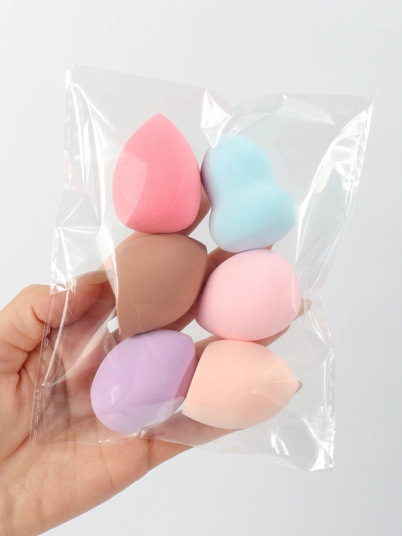 6Pcs Couleur Éponges Maquillage Fond De Teint – Lot Cosmétique Doux