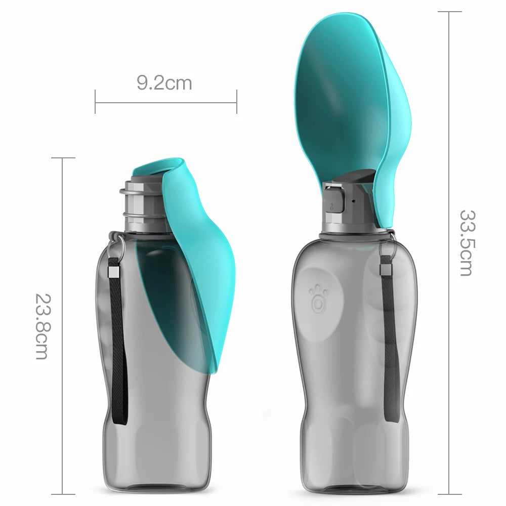 Gourde Portable Pour Chien 800 ml Avec Gamelle Intégrée