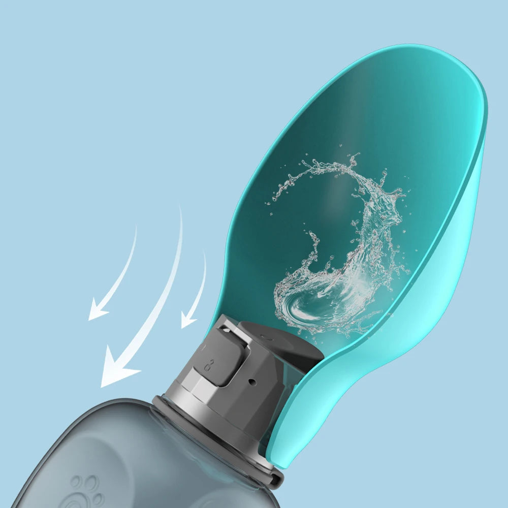 Gourde Portable Pour Chien 800 ml Avec Gamelle Intégrée